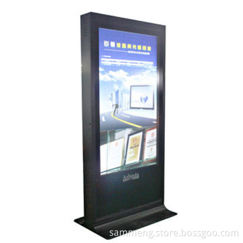 Large Size 84-inch Outdoor and Waterproof LCD Advertising Screen, Can be Built-in PC/Android Player
